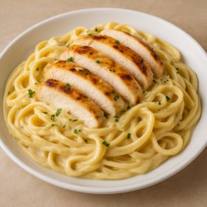 CREAM PASTA WITH CHICKEN
